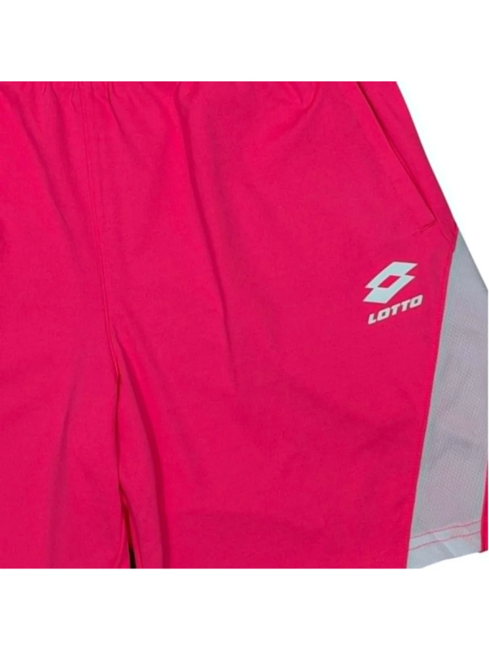 Lotto Athletic Shorts Pink Active Performance Mesh Inset Boys Size Large NWT